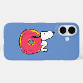 Coques Case-Mate iPhone cacahuètes | Snoopy Donut rose (Verso (horizontal))