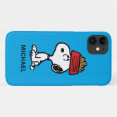 Coques Case-Mate iPhone cacahuètes | Snoopy Équilibrer Son Chien Disque (Dos (Horizontal))