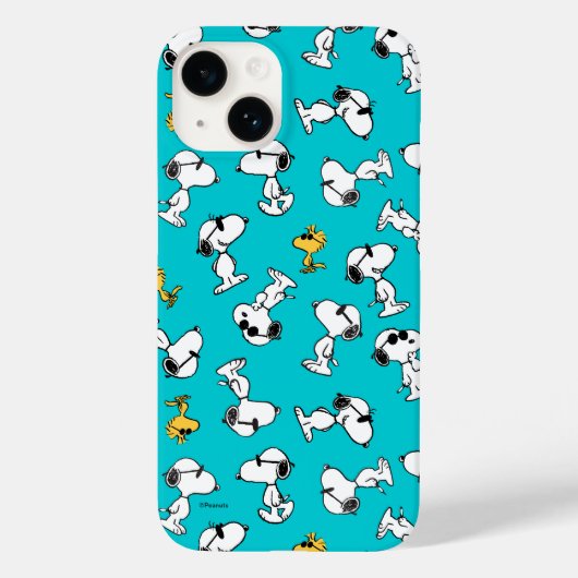 Coques Case-Mate iPhone cacahuètes | Snoopy & Lunettes de soleil Motif (Verso)