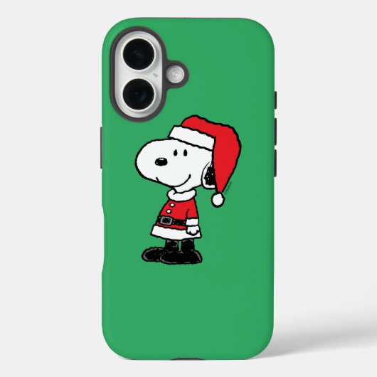 Coques Case-Mate iPhone cacahuètes | Snoopy Santa Claus (Verso)