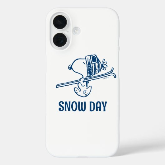 Coques Case-Mate iPhone cacahuètes | Snoopy Ski Trip (Verso)