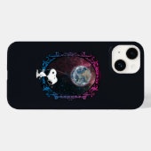 Coques Case-Mate iPhone cacahuètes | Snoopy Spacé Out Balloon (Verso (horizontal))