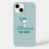 Coques Case-Mate iPhone cacahuètes | Snoopy sur Skis (Verso)