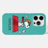 Coques Case-Mate iPhone cacahuètes | Snoopy the Flying Ace (Verso (horizontal))