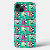 Coques Case-Mate iPhone cacahuètes | Snoopy Turquoise Surf Motif (Verso)