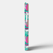 Coques Case-Mate iPhone cacahuètes | Snoopy Turquoise Surf Motif (Verso / Gauche)