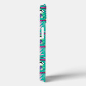 Coques Case-Mate iPhone cacahuètes | Snoopy Turquoise Surf Motif (Verso / Droite)