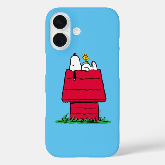 Coques Case-Mate iPhone cacahuètes | Snoopy & Woodstock Doghouse (Verso)