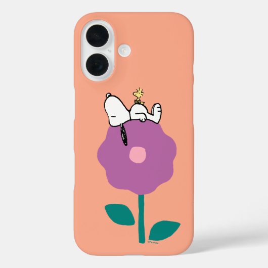 Coques Case-Mate iPhone cacahuètes | Snoopy & Woodstock Flower Whististle (Verso)