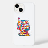 Coques Case-Mate iPhone cacahuètes | Snoopy & Woodstock Rainbow Paint (Verso)