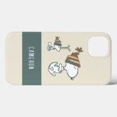 Coques Case-Mate iPhone cacahuètes | Snoopy & Woodstock Ski Trip (Verso (horizontal))
