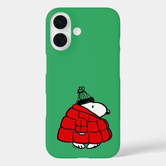 Coques Case-Mate iPhone cacahuètes | Veste Snoopy Red Puffer (Verso)