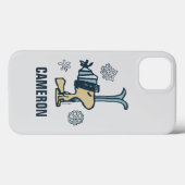 Coques Case-Mate iPhone cacahuètes | Woodstock Ski Pro | Ajouter Votre Nom (Verso (horizontal))