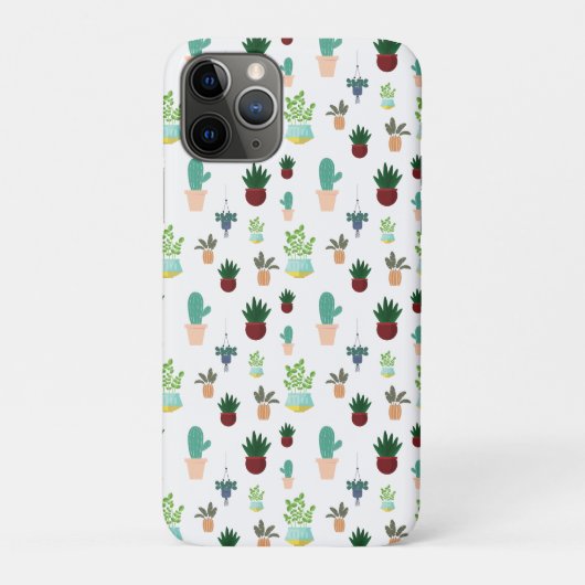 Coques Case-Mate iPhone Cactées et succulentes personnalisées (Dos)