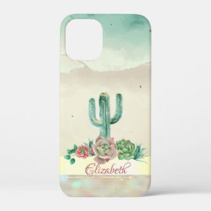 Case-Mate iPhone Case Cactus à l'aquarelle, Éclaboussure de peinture de