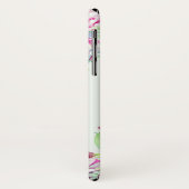 Coques Case-Mate iPhone Cactus Aquarelle Succulente Monogramme géométrique (Dos/Gauche)