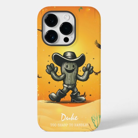 Coques Case-Mate iPhone Cactus Cowboy - Western Charm & Vibes Cool (Verso)