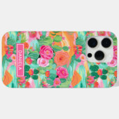 Coques Case-Mate iPhone Cactus de désert fleuris Personnalisé (Verso (horizontal))