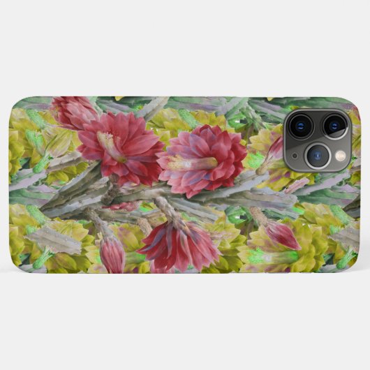 COQUES Case-Mate iPhone CACTUS FLEURIER, FLEURS JAUNES ROUGES FLEURS (Dos (Horizontal))