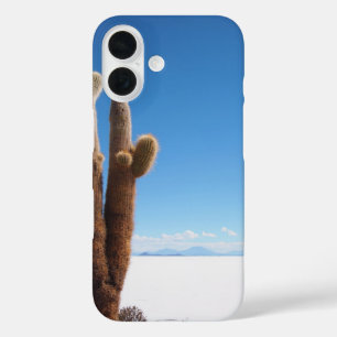 Coques iPhone 16 Cactus géant sur l'étui téléphonique Salar de Uyun