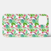 Coques Case-Mate iPhone Cactus lumineux d'aquarelle et motif succulent (Verso (horizontal))