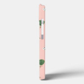 Coques Case-Mate iPhone Cactus mignonnes dans les pots de coeur Motif pers (Verso / Gauche)