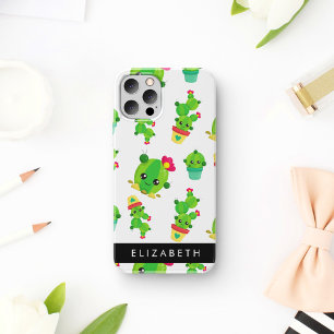 Case-Mate iPhone Case Cactus mignons, Cactus Motif, Succulent, Votre Nom