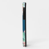 Coques Case-Mate iPhone Cactus Monogramme Succulent Océan Blue Monogramme (Dos/Gauche)