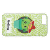 Coques Case-Mate iPhone Cactus souriant aux gros yeux dans le Sombrero Rou (Dos (Horizontal))