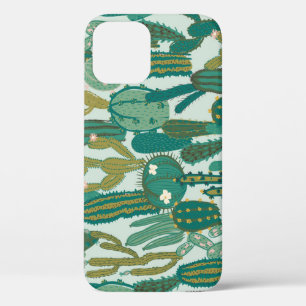 Case-Mate iPhone Case Cactus Vert texture Vintage répétée