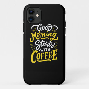 Case-Mate iPhone Case Cadeau Anniversaire Bon Matin Commencer Avec Café