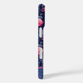 Coques Case-Mate iPhone Cadeau Anniversaire Fleur Rose Nom Gras (Verso / Droite)