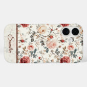 Coques Case-Mate iPhone Cadeau artistique de la Saint-Valentin Nom de rose (Verso (horizontal))