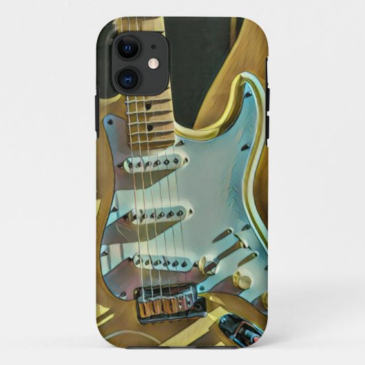 Coques Case-Mate iPhone cadeau d'anniversaire guitariste vintage (Dos)