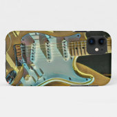 Coques Case-Mate iPhone cadeau d'anniversaire guitariste vintage (Dos (Horizontal))