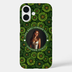 Coques iPhone 16 Cadeau d'anniversaire inspiré de marguerite pour f