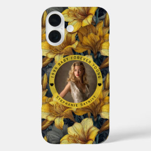 Coques iPhone 16 Cadeau d'anniversaire Jardin d'Amaryllis pour peti