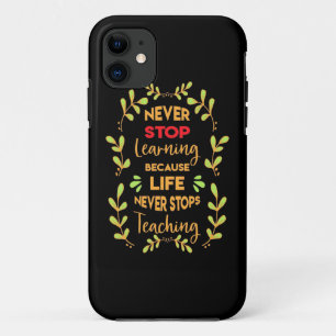 Case-Mate iPhone Case Cadeau d'anniversaire n'arrêtez jamais d'apprendre