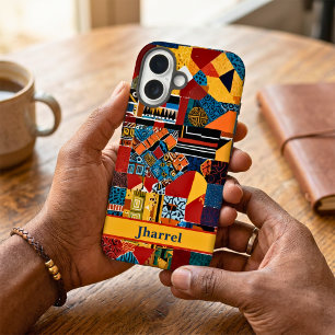 Coques iPhone 16 Cadeau d'anniversaire pour hommes afro-américains 