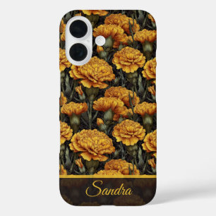 Coques iPhone 16 Cadeau d'anniversaire unique Œillet à nom personna