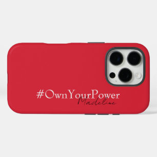 Coques iPhone 16 Pro Cadeau d'autonomisation des filles - Nom personnal
