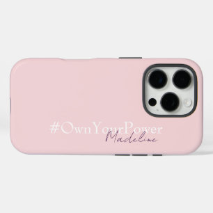 Coques iPhone 16 Pro Cadeau d'autonomisation des filles - Nom personnal