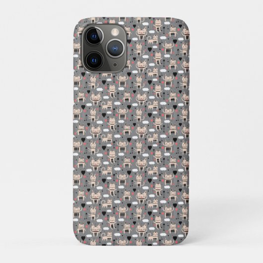 Coques Case-Mate iPhone Cadeau de chat | Cute Chat Motif Enfant (Dos)