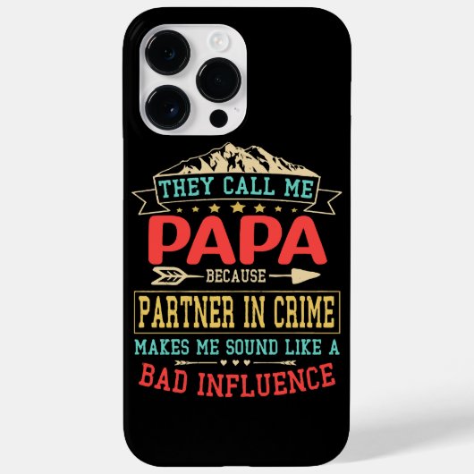 Coques Case-Mate iPhone Cadeau de fête des pères - ils m'appellent mauvais (Verso)