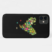 Coques Case-Mate iPhone Cadeau de grenouille| Grenouilles cardiaques (Dos (Horizontal))