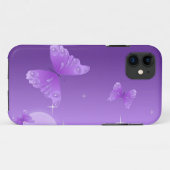 Coques Case-Mate iPhone Cadeau de Noël à papillon pourpre (Dos (Horizontal))