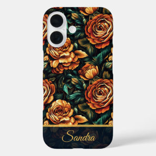 Coques iPhone 16 Cadeau de Retraite Mignon Rose Fleur Personnalisé