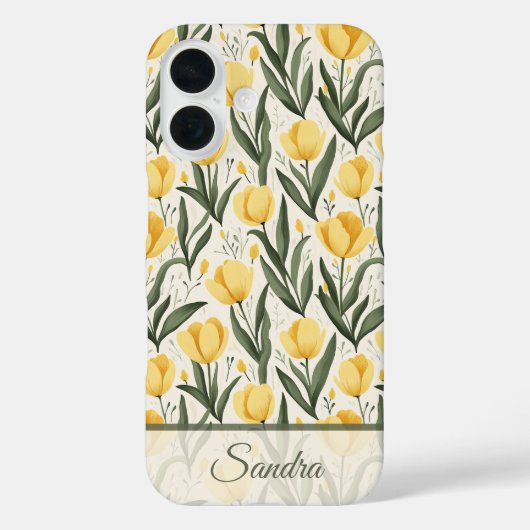 Coques Case-Mate iPhone Cadeau de vacances artistique Nom de tulipe (Verso)