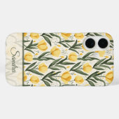 Coques Case-Mate iPhone Cadeau de vacances artistique Nom de tulipe (Verso (horizontal))
