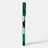 Coques Case-Mate iPhone cadeau en marbre vert (Verso / Droite)